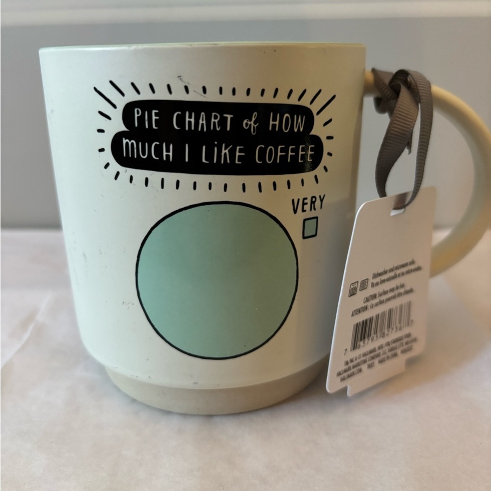 Hallmark Shoebox Pie Chart Coffee Mug